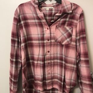 Pink plaid shirt